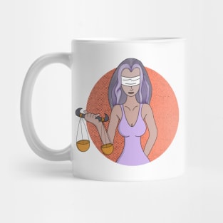 Libra and the Lady of Justice Mug